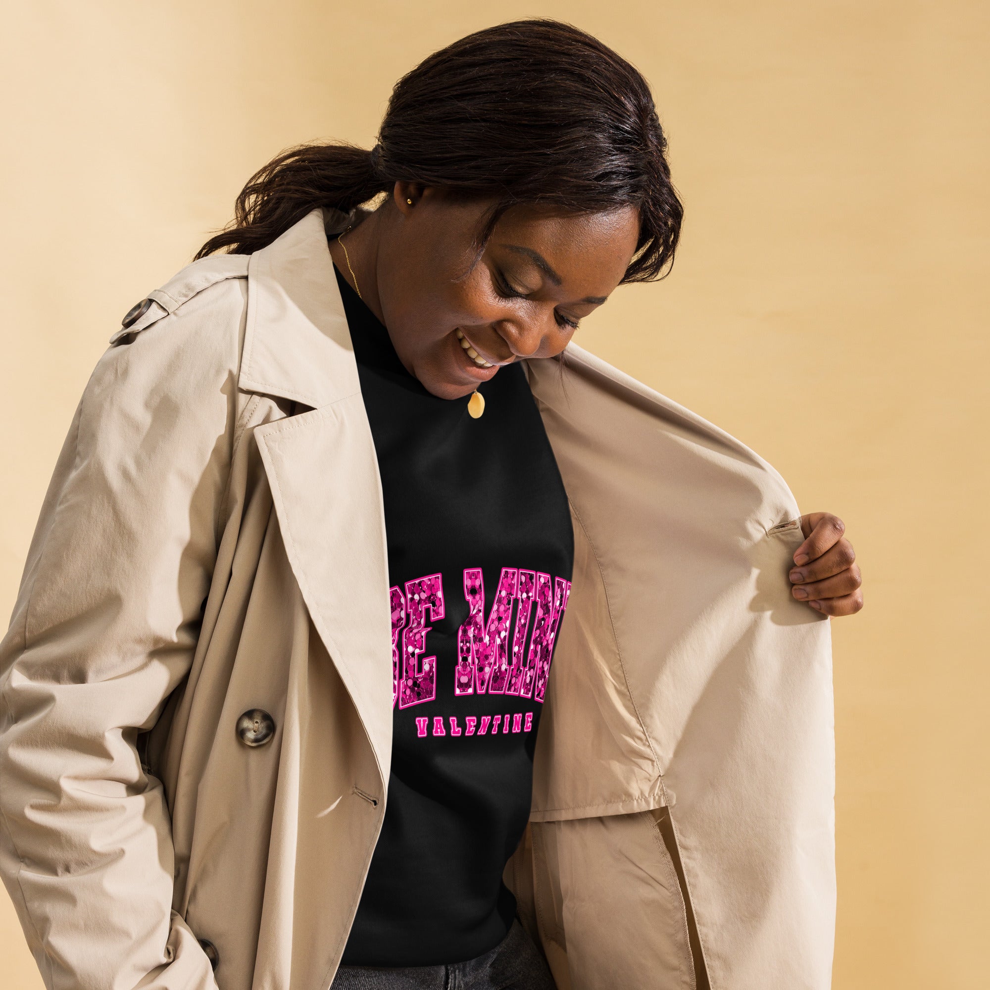 Be Mine Valentine "Faux" Sequin Sweatshirt